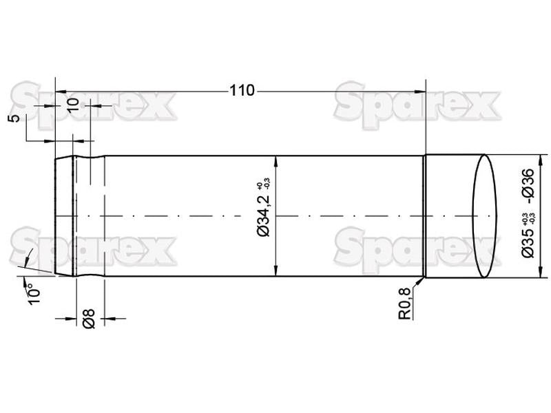 Bico - Direita 1100mm, (Estrela) (S.21521)