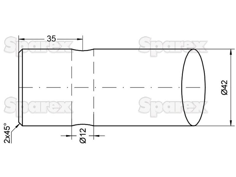 Bico - Direita 1250mm, (Estrela) (S.21524)