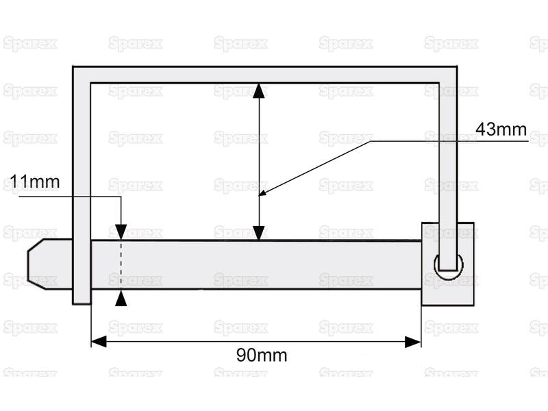 Cavilha Ø11mm x 90mm (S.21877)