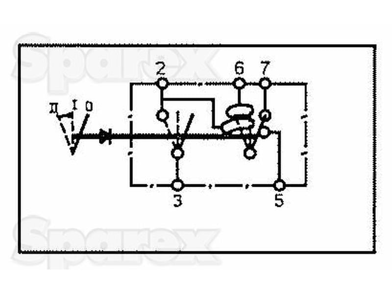 Interruptor - Limpa pára brisas, 3 posições (Desligado/1/(2)) (S.23145)