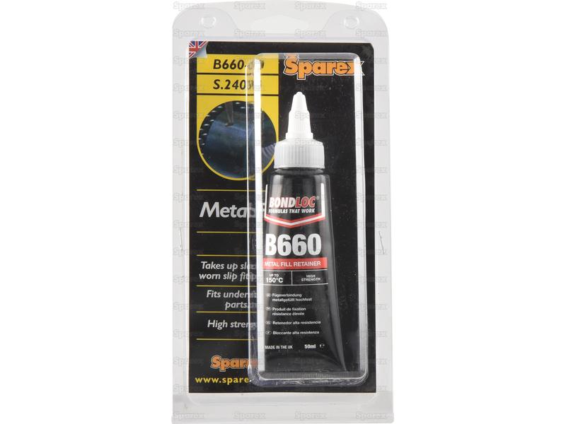 BondLoc B660 - Retentor De Enchimento De Metal - 50ml (S.24099)