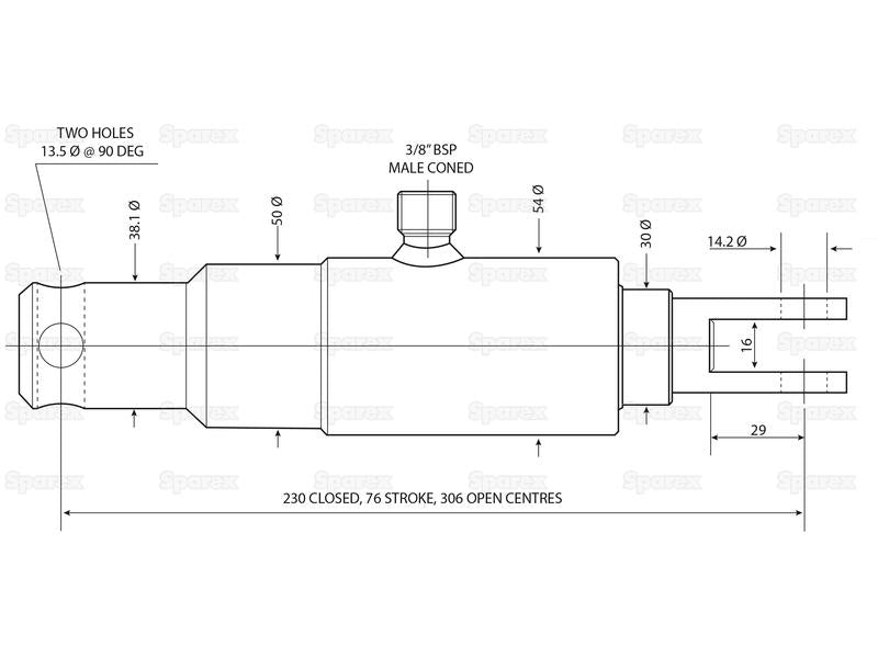 DISPLACEMENT CYLINDER 35MM (S.25371)