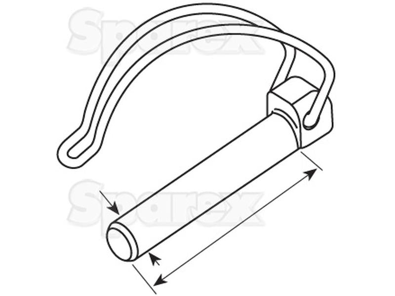 Cavilha para Tubo Ø8mm x 60mm (2 un Agripak) (S.25797)