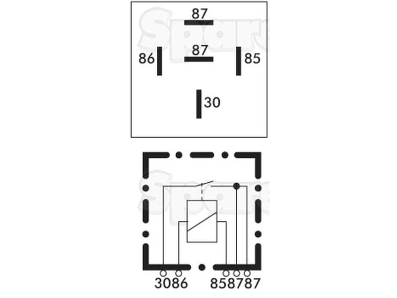 Relay 12V, 25A (S.26430)