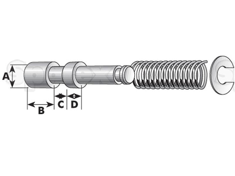 Fecho de cardan - Cavilha Ø:15.85mm (S.26740)