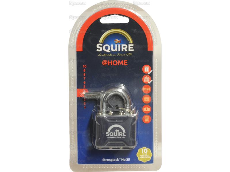 Squire Stronglock Pin Tumbler Padlock - Aço, Largura da estrutura em: 38mm (Classificação de segurança: 4) (S.26752)