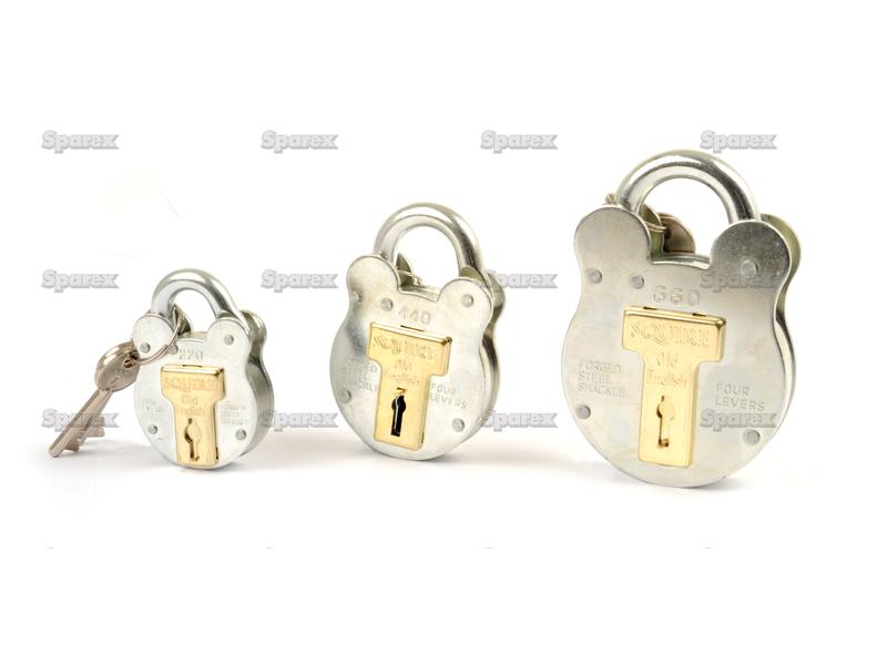 Squire Old English Padlock - Aço, Largura da estrutura em: 64mm (Classificação de segurança: 3) (S.26758)