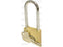 Squire Solid Brass Lion Range Padlock - Brass, Largura da estrutura em: 14mm (Classificação de segurança: 3) (S.26761)