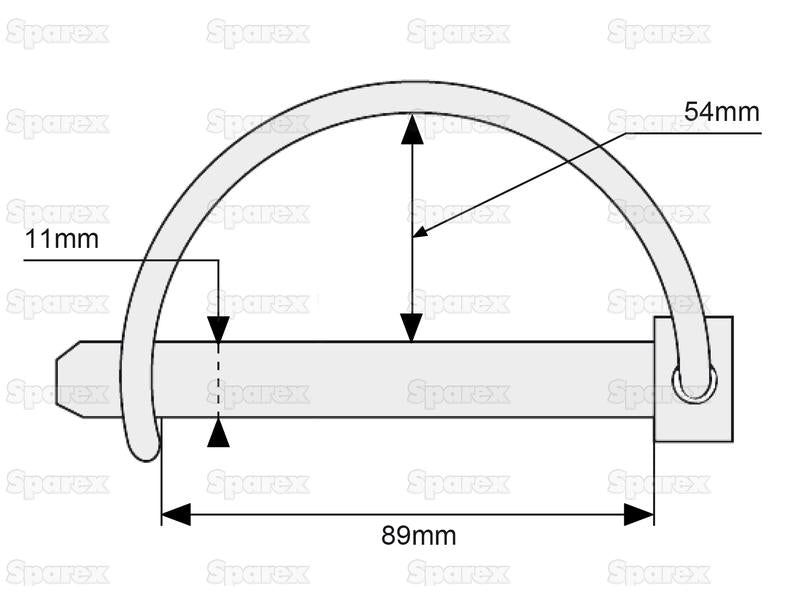 Cavilha Ø11mm x 89mm (S.272)