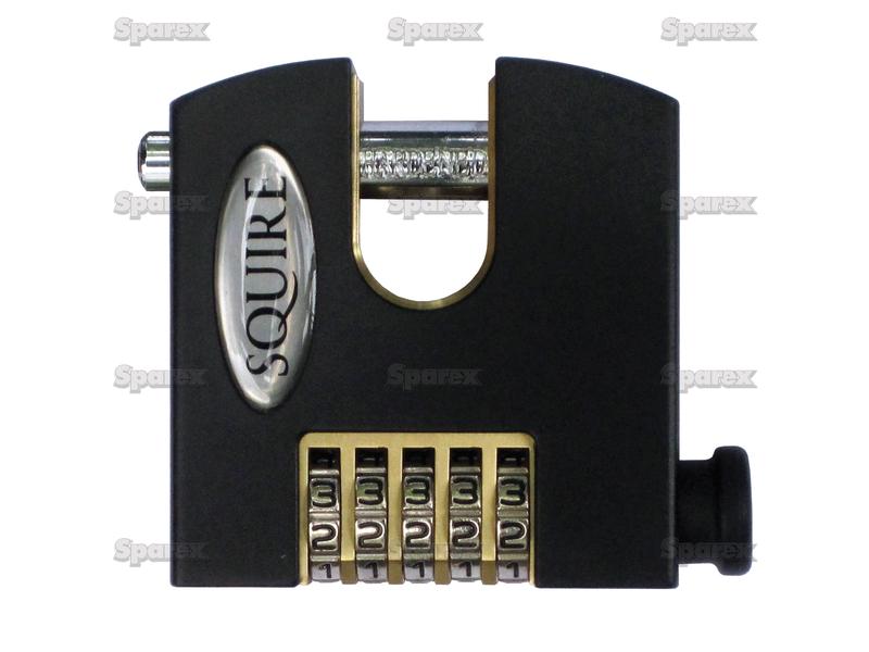 Squire Recodable Stronghold Padlock - Brass, Largura da estrutura em: 75mm (Classificação de segurança: 7) (S.28867)