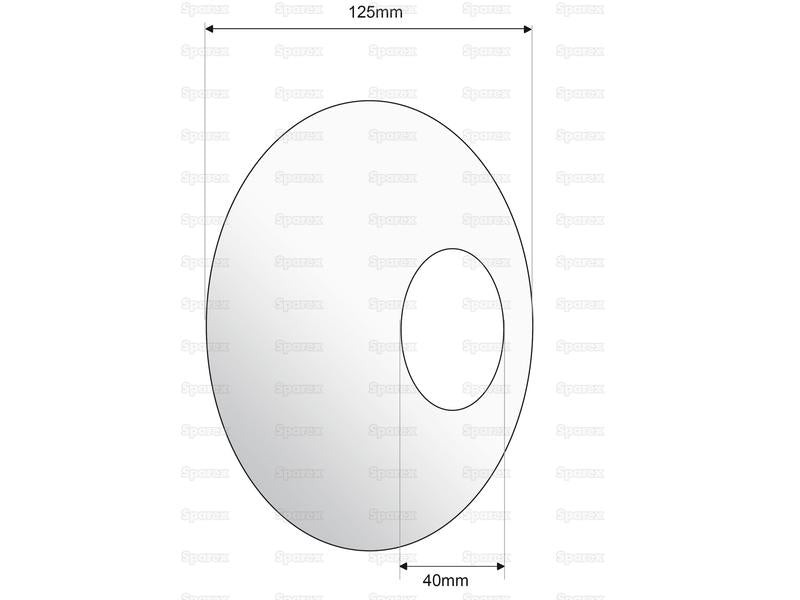 Acoplamento, ID: (A) 40mm, OD: (B) 125mm. (S.29120)