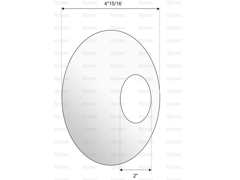 Acoplamento, ID: (A) 50mm, OD: (B) 125mm. (S.29137)