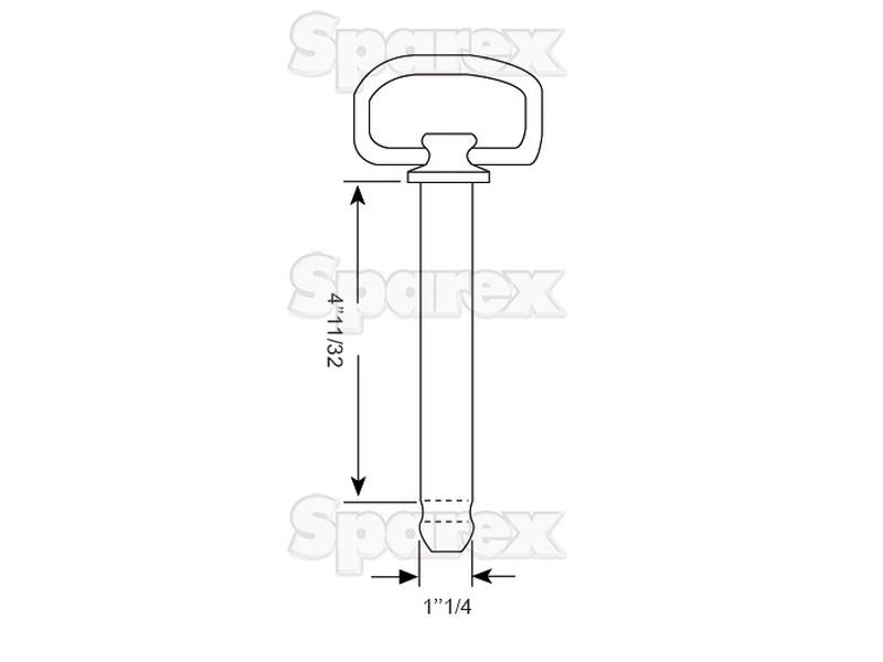 Cavilha de Engate com corrente 32x110mm (S.29261)