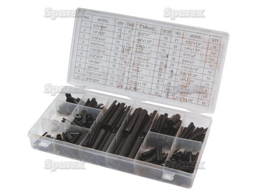 Kit cavilhas elásticas - 5/16'' - 1/4'', 315 un (Din: 1481) (S.29888)