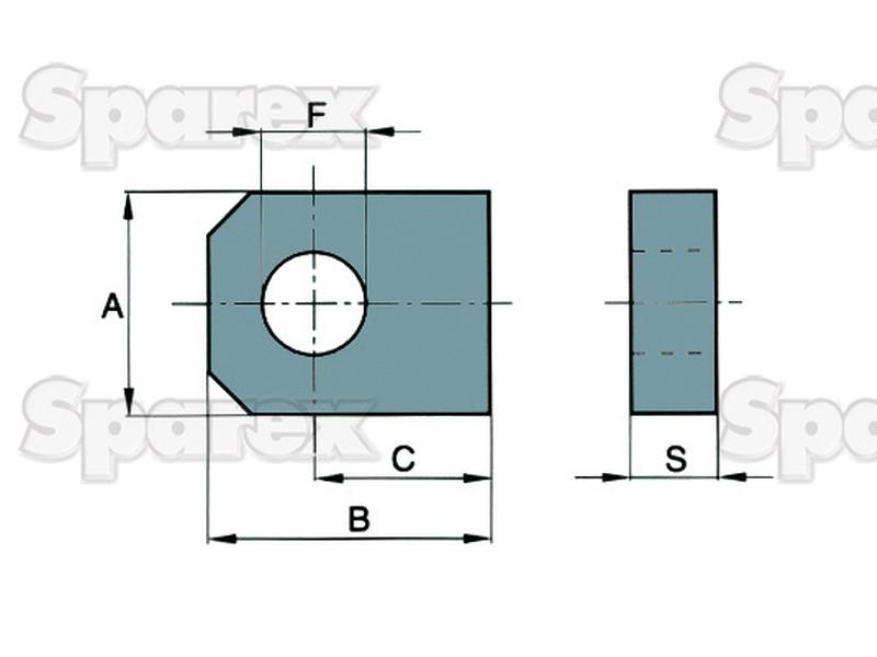 WELDABLE LOCKING PLATE 16X20MM (S.31210)