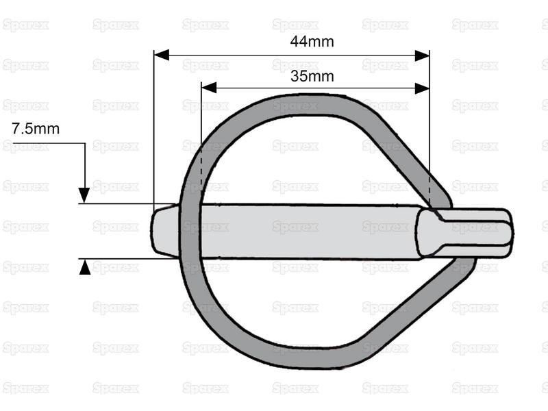 Cavilha Ø7.5mm x 44mm (S.31380)