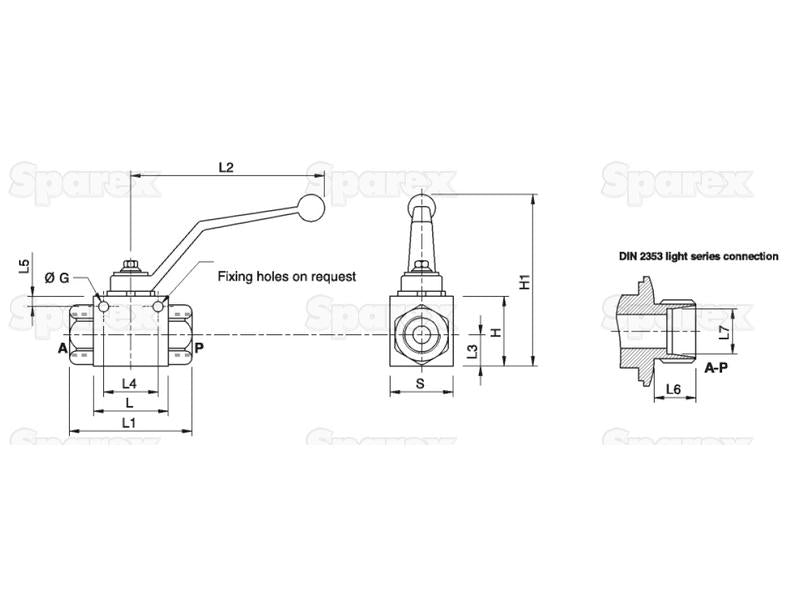 Valvula 2 Vias M14 x 1.50 (S.32241)