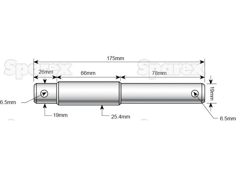 Cavilha - Categoria dupla 19 - 25mm Cat.1/2 (S.3234)