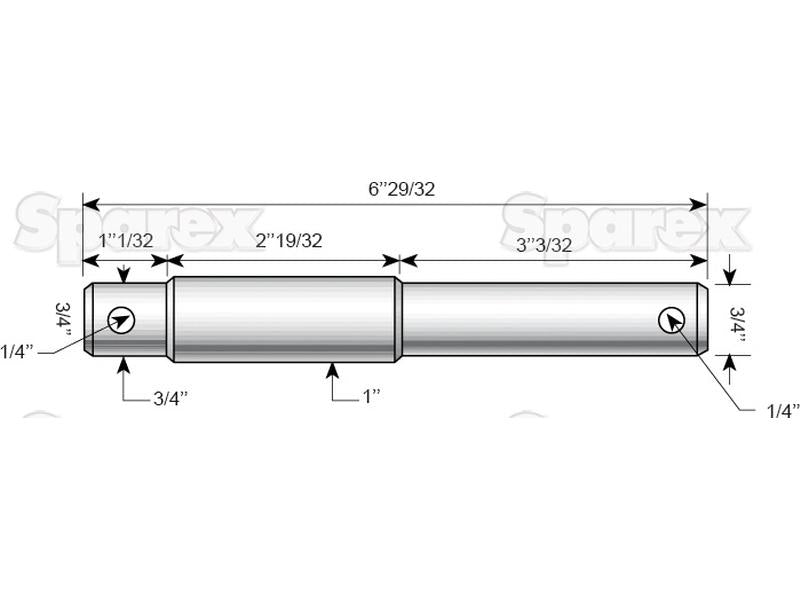 Cavilha - Categoria dupla 19 - 25mm Cat.1/2 (S.3234)