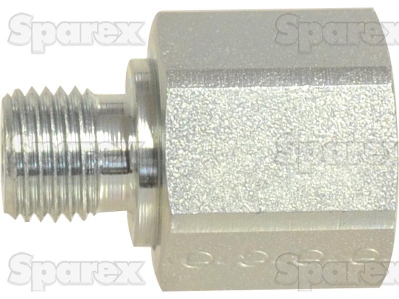 Hydraulic Metal Pipe Thread Reducer 1/4''BSP Externalthread 3/8''BSP Inner thread (S.34326)