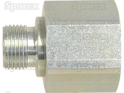 Hydraulic Metal Pipe Thread Reducer 3/8''BSP Externalthread 1/2''BSP Inner thread (S.34329)