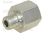 Hydraulic Metal Pipe Thread Reducer 3/8''BSP Externalthread 1/2''BSP Inner thread (S.34329)