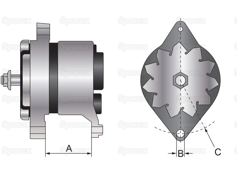 Alternador (Mahle) - 14V, 65 Amps (S.35924)