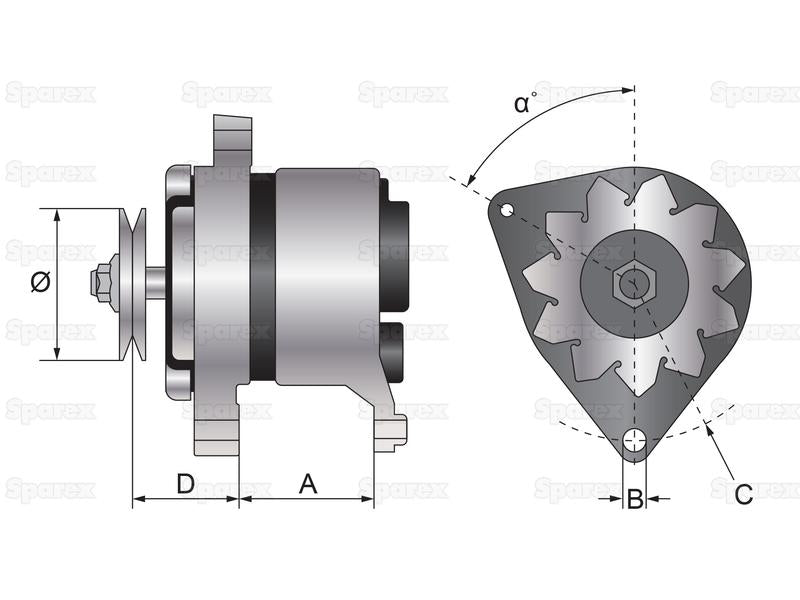 Alternador (Mahle) - 14V, 65 Amps (S.35929)