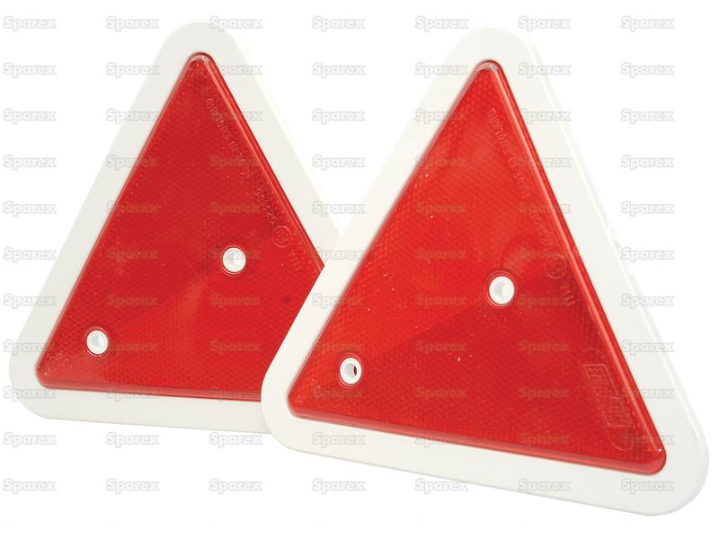 Refletor - Triangular (Vermelho) 180mm (2 un Agripak) (S.3870)