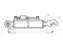 3ºs Pontos Hidraulicos (Cat.2/2) Olhal e Q.R CBM Gancho, Diametro interno Cilindro: 63mm, Comprimento minimo : 585mm. (S.399821)