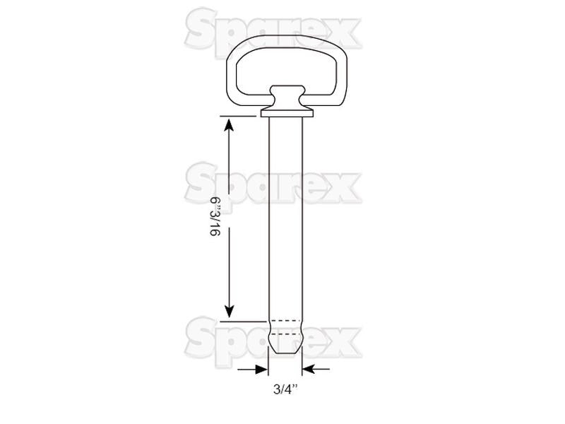 Cavilha de Engate com corrente 19x157mm (S.404)