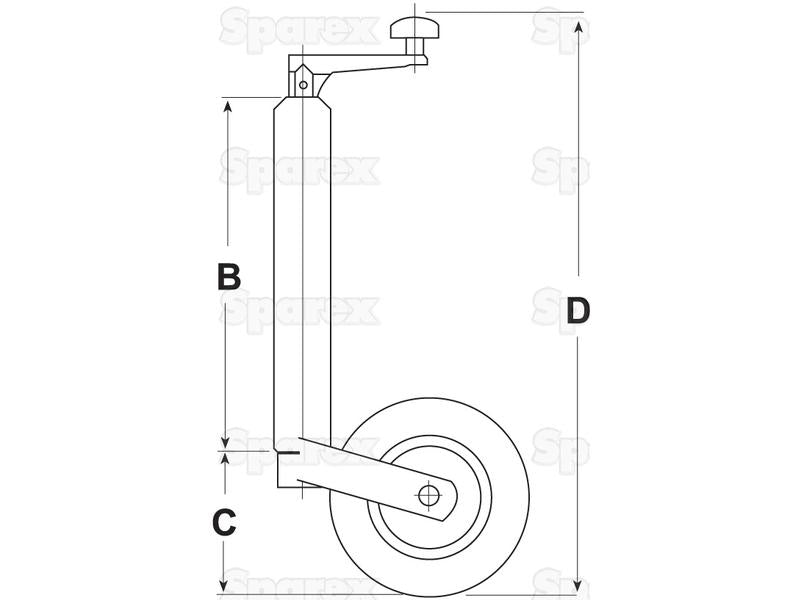 Apoio Reboque 100kg (S.4063)