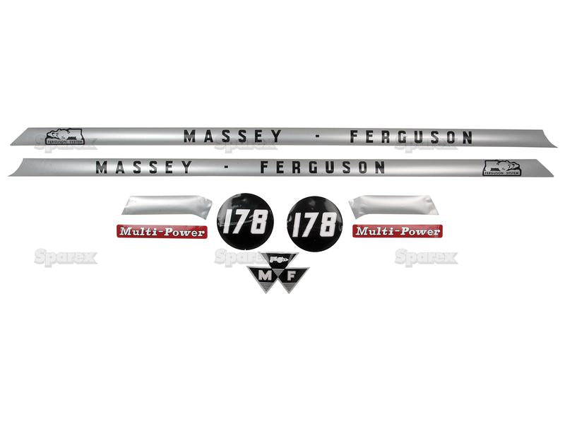 Kit Autocolantes - Massey Ferguson 178 (S.41184)