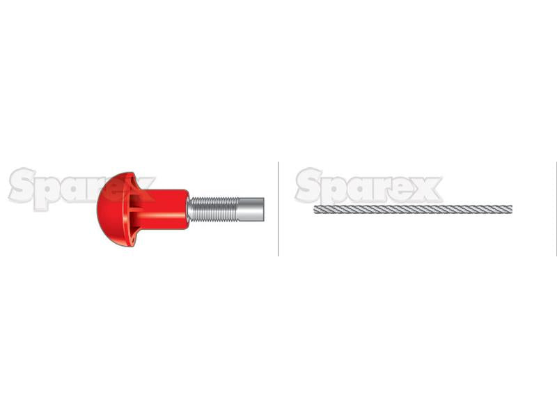 Cabo stop - Comprimento: 1545mm, Comprimento externo do cabo: 1309mm. (S.41840)