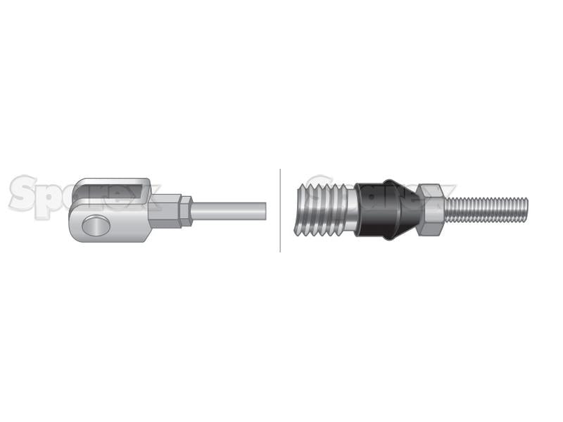 Cabo para puxo, Comprimento: 1960mm (77 3/16''), Comprimento do Cabo: 1733mm (68 1/4'') (S.43900)