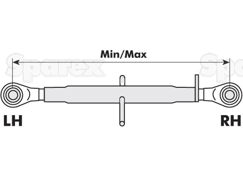 3º ponto (Cat.0/0) Olhal and Olhal, 3/4'', Comprimento minimo: 280mm. (S.4418)