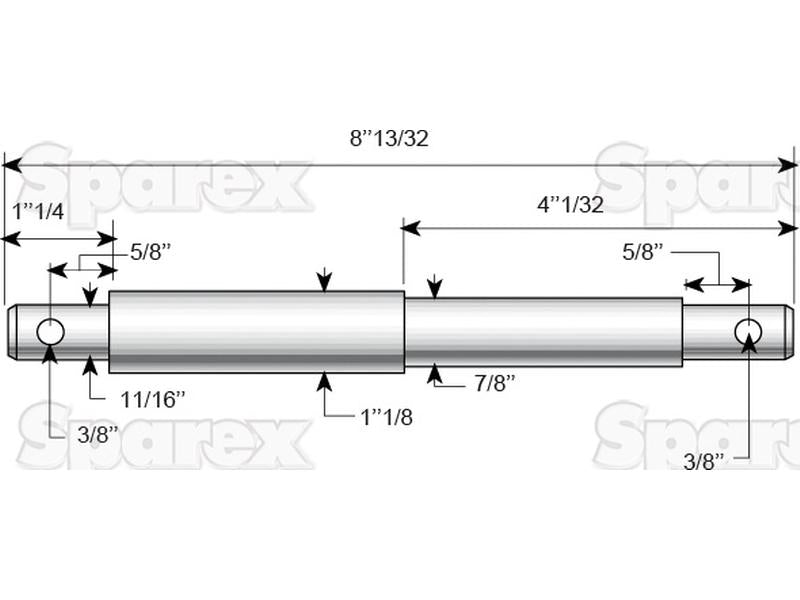 Munhao - Categoria dupla 22 - 28x213mm, Tamanho da rosca Tamanho da rosca 1/2 (S.5007)