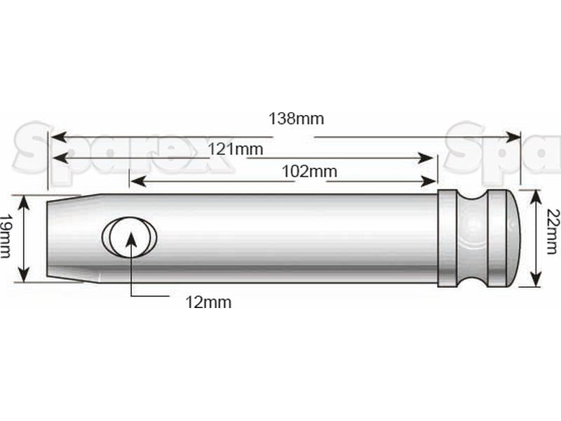 Cavilha com corrente 19x102mm Cat. 1 (S.5020)