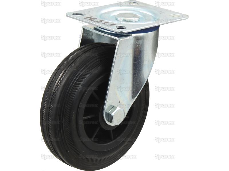 Roda borracha - Capacidade: 100kgs, Diâmetro da roda: 125mm (S.52571)