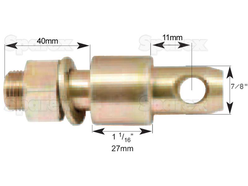 Cavilha 22x98mm, Tamanho da rosca 3/4''x30mm (S.5257)