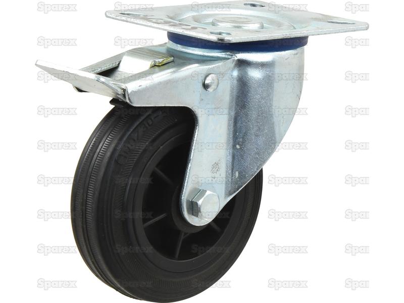 Roda borracha - Capacidade: 70kgs, Diâmetro da roda: 80mm (S.53629)