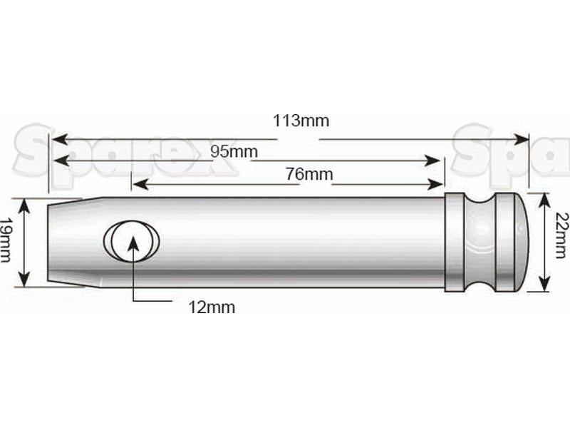 Cavilha com corrente 19x76mm Cat. 1 (S.5365)