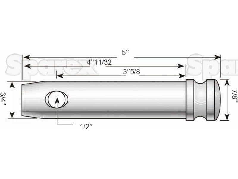 Cavilha com corrente 19x76mm Cat. 1 (S.5365)