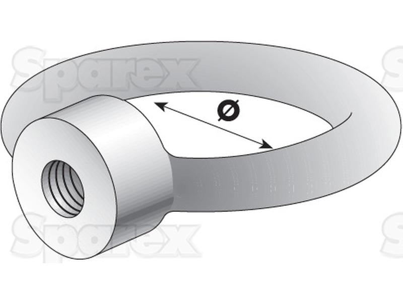 Porca de olhal: M8 x Ø20mm (Din 582) (S.54777)