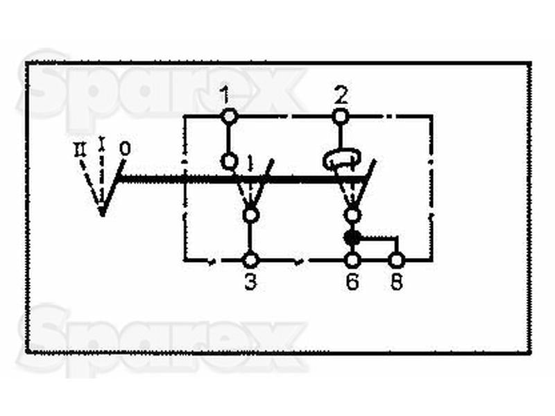 Interruptor - Luzes, 3 posições (Fora/1/2) (S.56691)