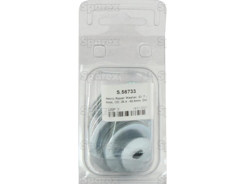 Repair Washers, ID: 7 - 8mm, OD: 25.4 - 50.8mm, Din 7973), (Agripak 30 un) (S.56733)