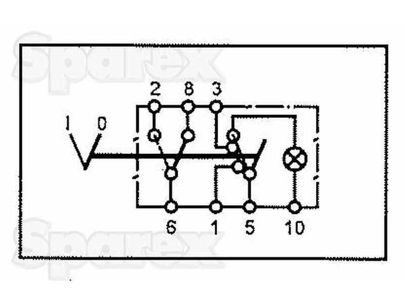 Interruptor - 4 piscas, 2 posições (On/Off) (S.57342)