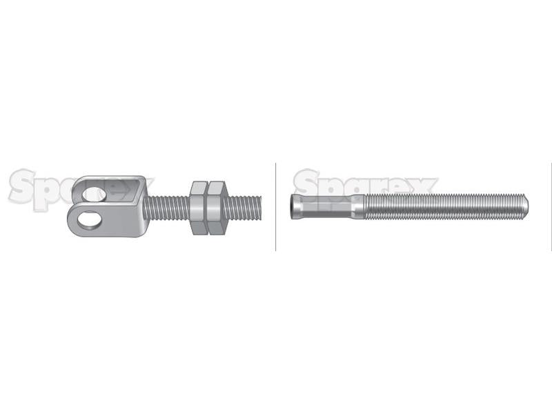 Cabo stop - Comprimento: 1430mm, Comprimento externo do cabo: 1306mm. (S.57466)