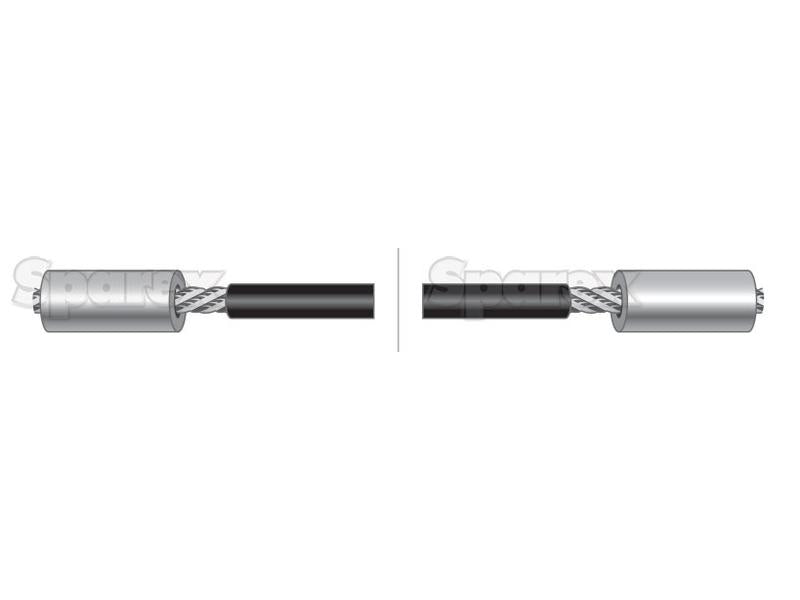 Cabo Embraiagem PTO - Comprimento: 1812mm, Comprimento externo do cabo: 1515mm. (S.57878)