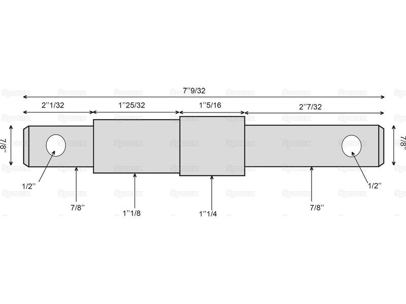 Munhao - Categoria dupla 22-28-32x185mm, Tamanho da rosca Tamanho da rosca 1/2 (S.5795)